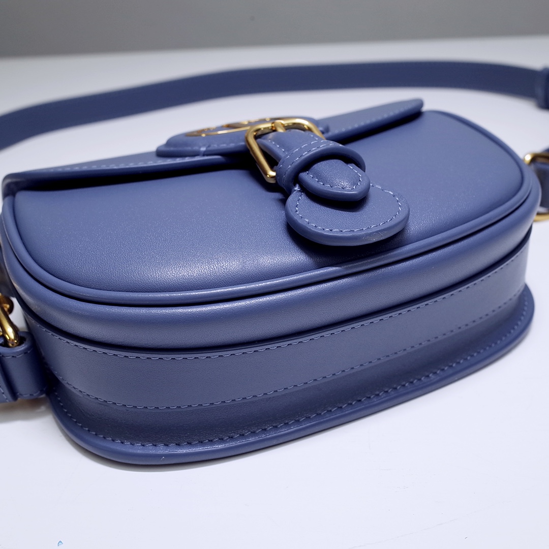 Mini Dior Bobby Bag Blue Box Calfskin